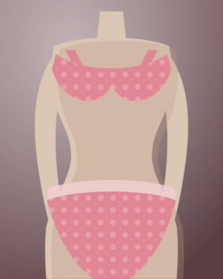 Photo 2 of Pale pink lace bra and brief set